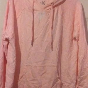 Calvin Klein pink hoodie. Size large